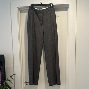 Aritzia Wilfred Gray Plaid Trousers